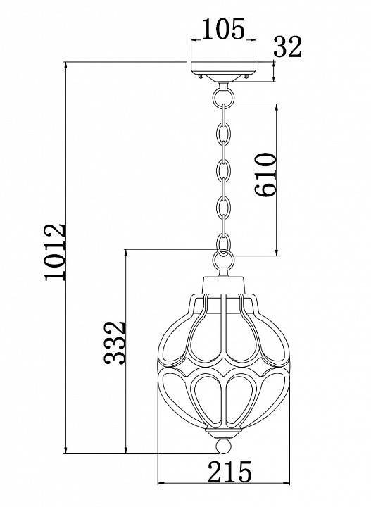 Подвесной светильник Maytoni Via O024PL-01G