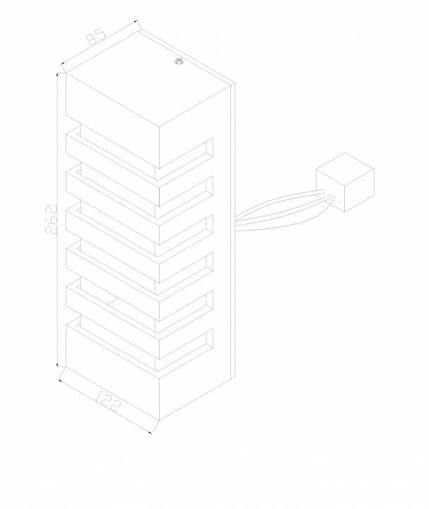 Накладной светильник Maytoni Remsa 2 лампы черный O034WL-02B
