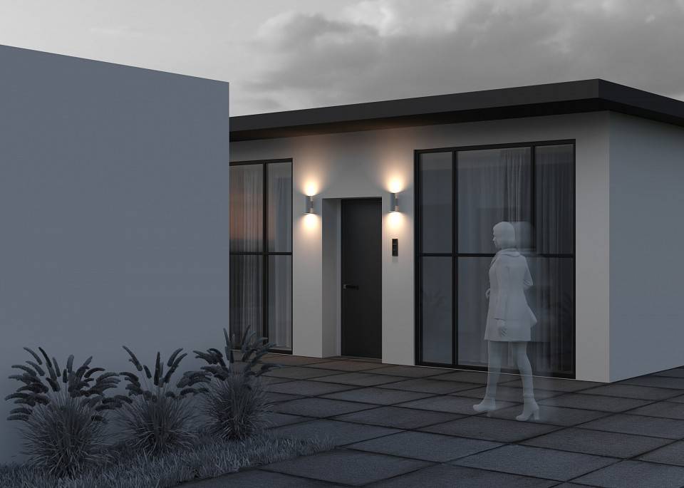 Настенный светильник Maytoni Shim LED 24 Вт 3000K белый O303WL-L24W3K