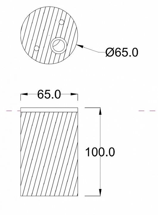 Светильник накладной Maytoni Roll O307CL-01B