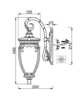 Бра Maytoni Fleur O414WL-01GB