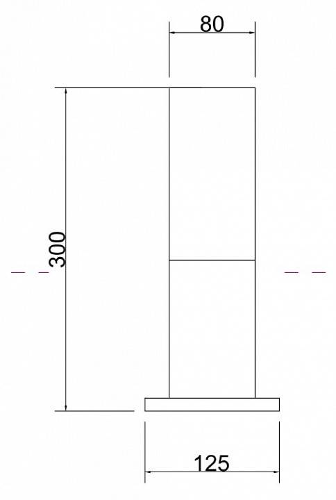 Уличный светильник Maytoni Willis O418FL-01B