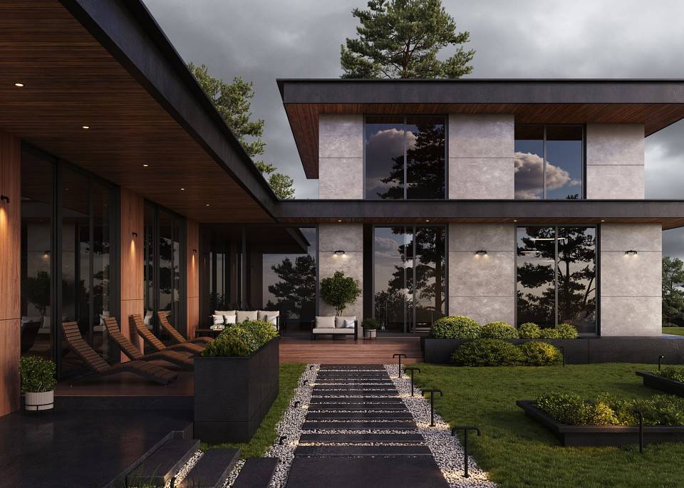 Светильник уличный наземный Maytoni Sleek O477FL-L2GF3K1