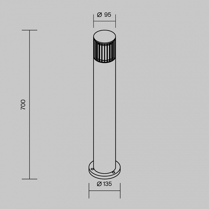 Уличный наземный светильник Maytoni Alura O492FL-01GF