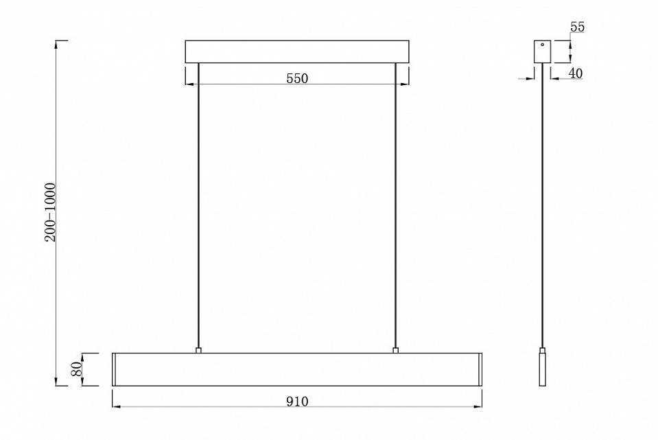 Подвесной светильник Maytoni Step P010PL-L23W