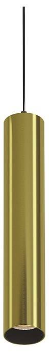 Подвесной светодиодный светильник Maytoni Focus LED 12 Вт 3000 К белый с латунью P072PL-L12W3K-BS