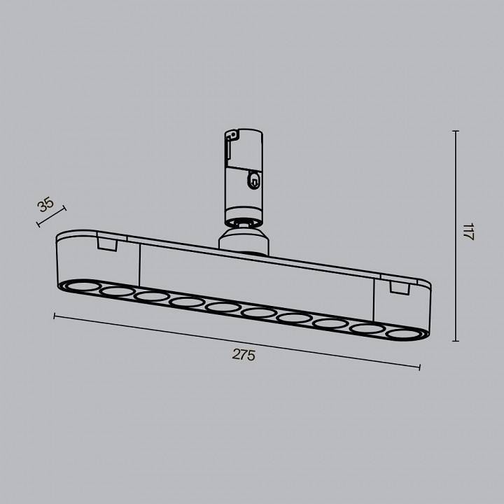 Светильник на штанге Maytoni Points Rot TR203-1-10W3K-S-B