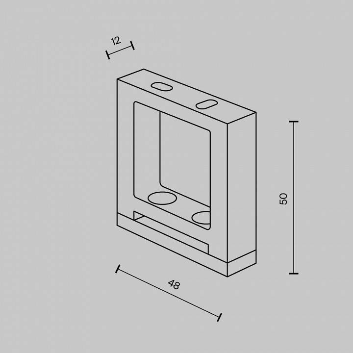 Крепление для треков-ремней Maytoni Accessories for system Parity TRA130BS-B-1