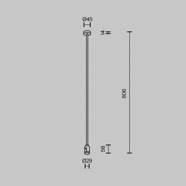 Основание на штанге Maytoni Flarity TRA159C-SL1-PT