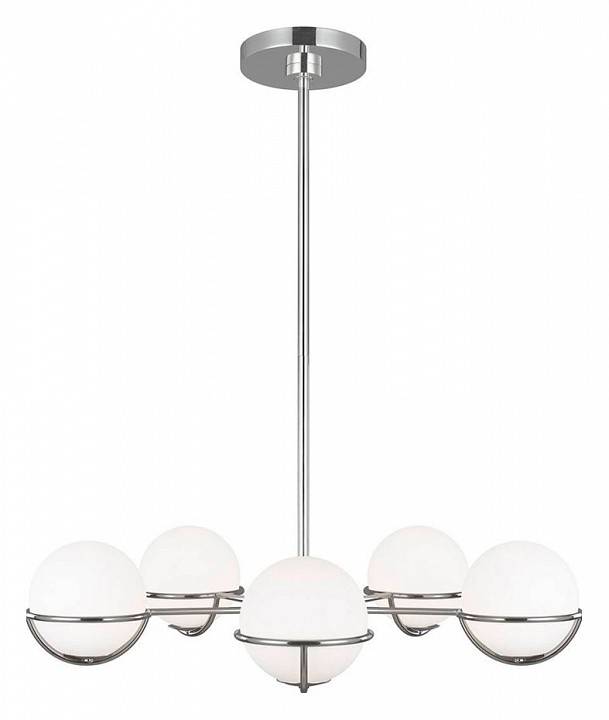 Люстра на штанге Feiss Apollo 5 ламп FE-APOLLO5-PN