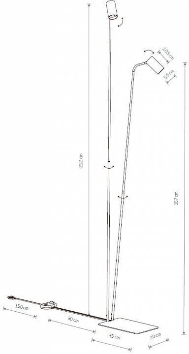Торшер Nowodvorski Mono 7715