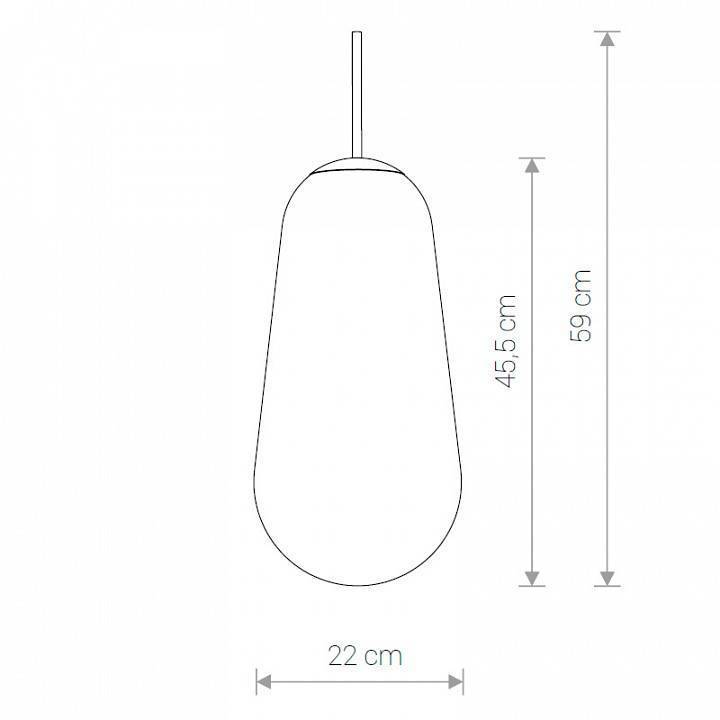 Плафон стеклянный Nowodvorski Cameleon PEAR L TR/G 8532