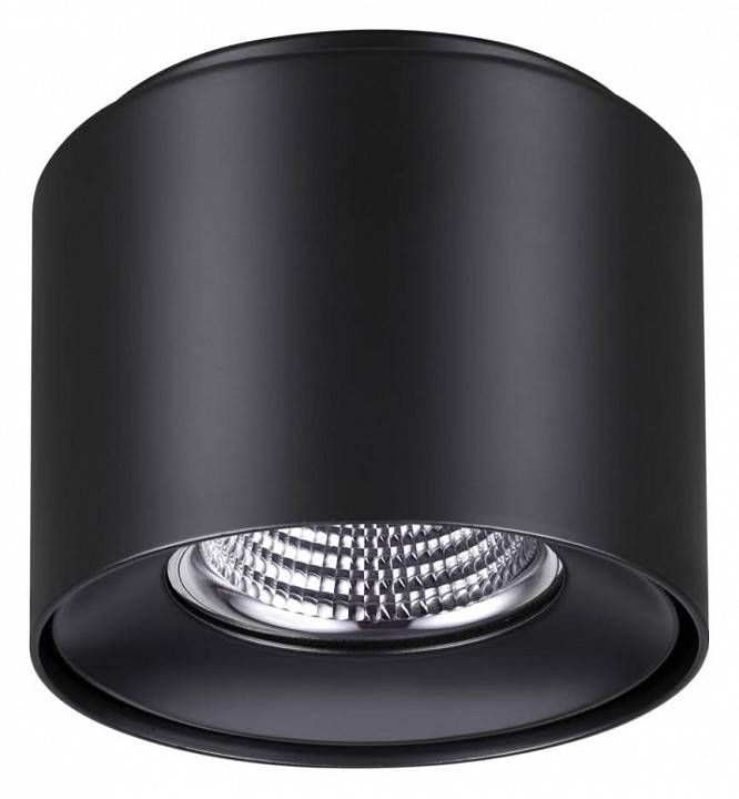 Накладной светодиодный светильник Novotech Recte 10 Вт 3000 K черный 358474