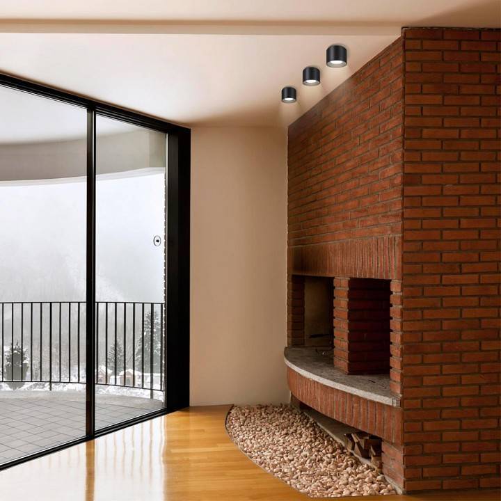 Накладной светодиодный светильник Novotech Recte 10 Вт 3000 K черный 358474