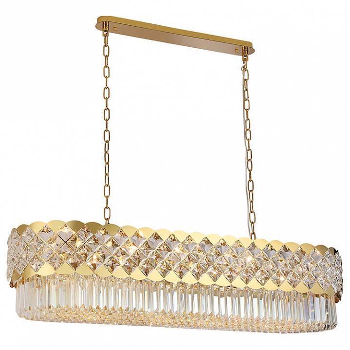 Подвесная люстра Newport ASHLEY 8300/120 oval gold polished