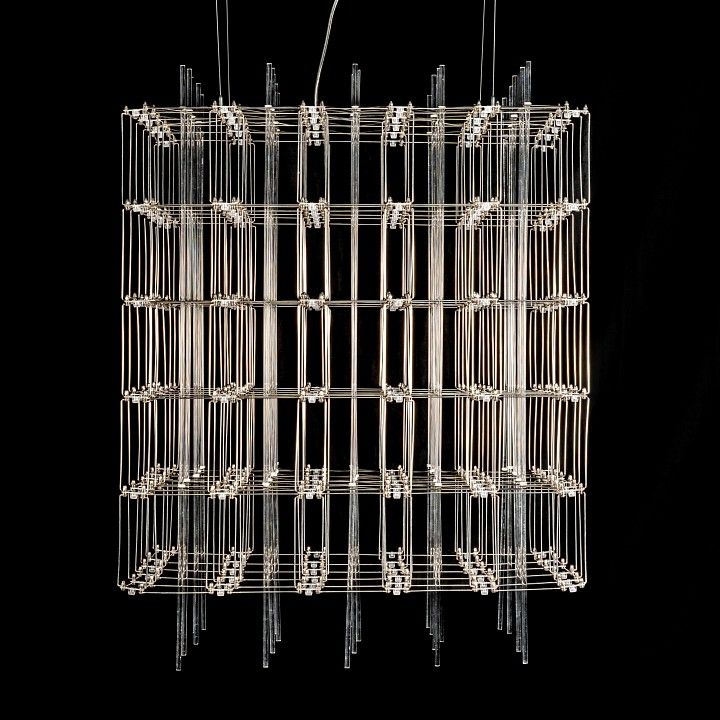 Подвесная люстра O-LUCE Cosmic Glass ячейка 15х15 см 1094011-0