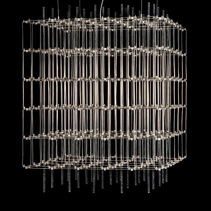 Подвесная люстра O-LUCE Cosmic Glass ячейка 15х15 см 1094011-0