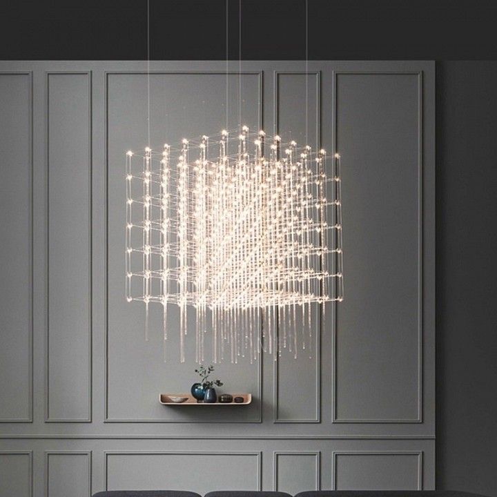 Подвесная люстра O-LUCE Cosmic Glass ячейка 15х15 см 1094011-0