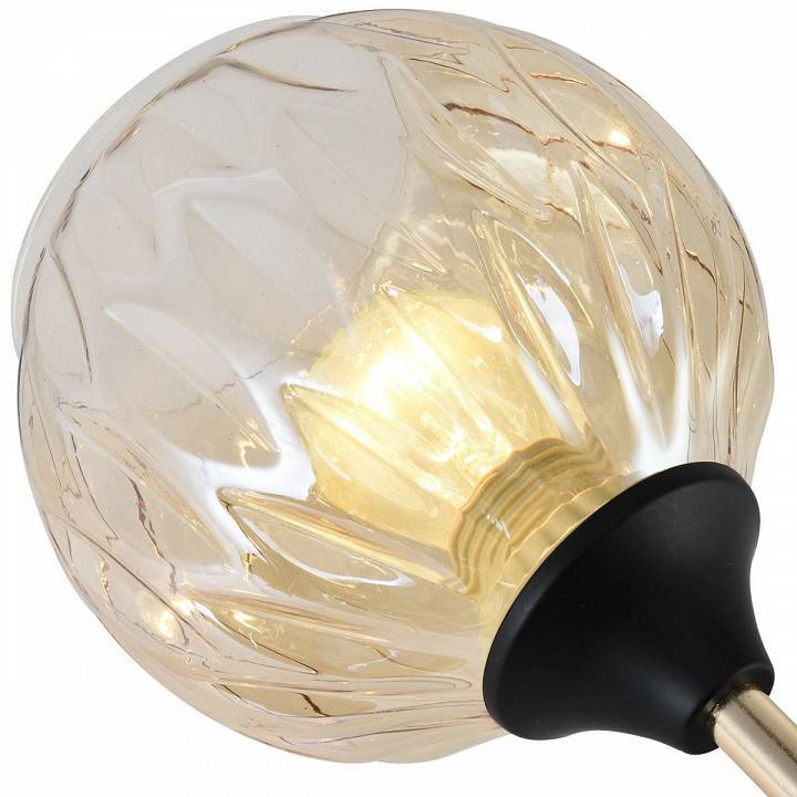 Люстра на штанге Reluce 01358 4 лампы 01358-0.3-04 BK+FGD