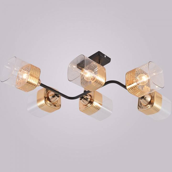 Люстра на штанге Reluce 01615 01615-0.3-06 BK+FGD