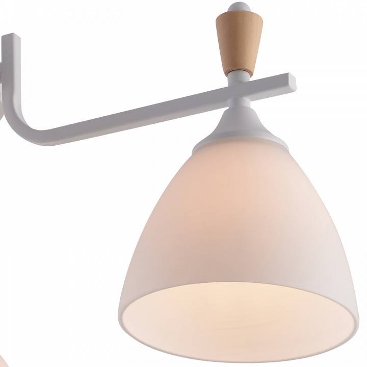 Люстра на штанге Reluce 01622 3 лампы 01622-0.3-03 WH+WOOD