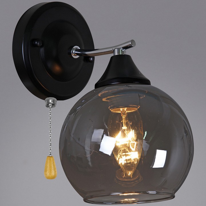 Бра De City 02288-0.2-01 BK+CH