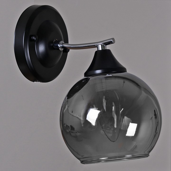 Бра De City 02288-0.2-01 BK+CH