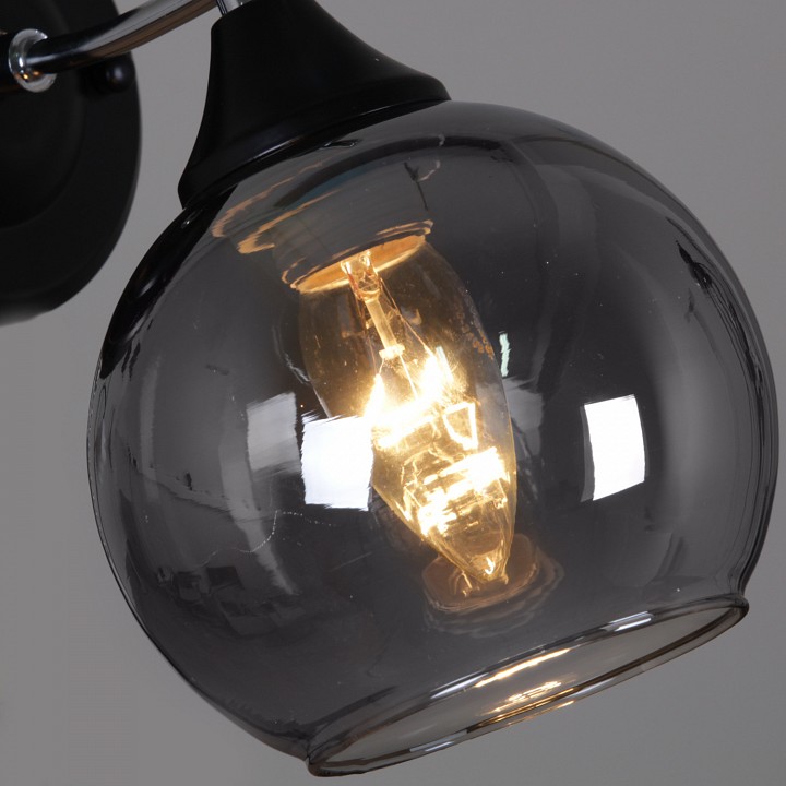 Бра De City 02288-0.2-01 BK+CH