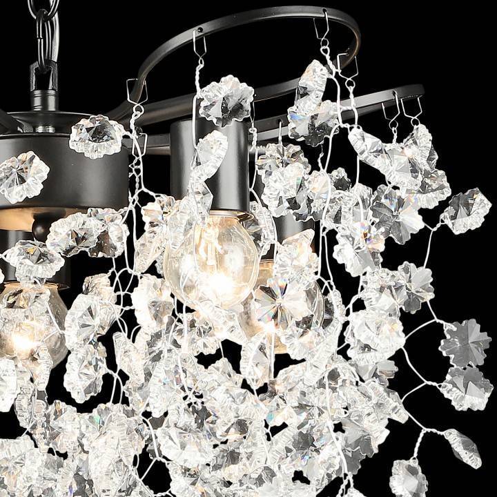 Подвесная люстра De Markt Лофт 5 ламп 02496-0.4-05 BK