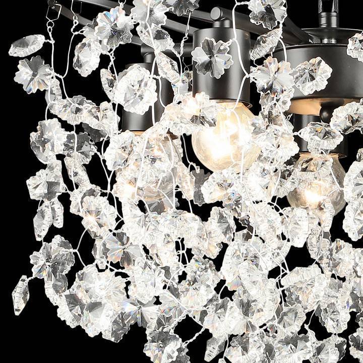 Подвесная люстра De Markt Лофт 5 ламп 02496-0.4-05 BK