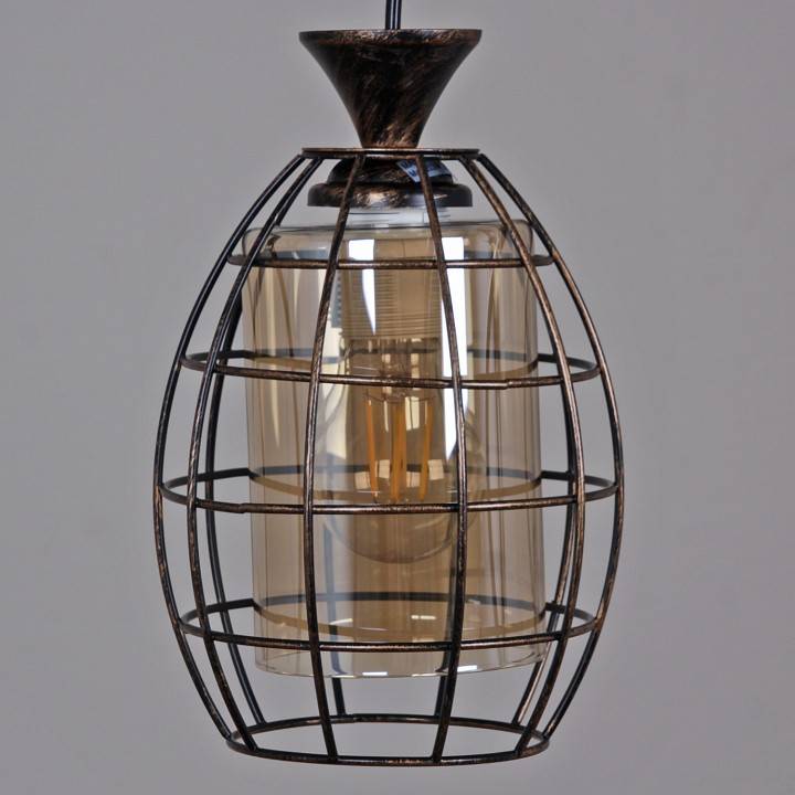 Подвесной светильник 03525-0.9-03 BK+GD