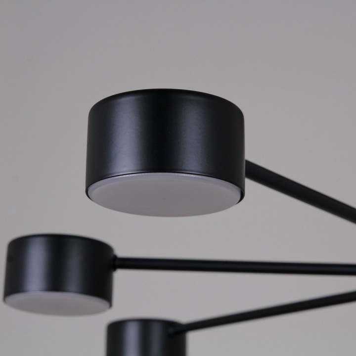 Люстра на штанге De Markt 03735-0.3-07 7 ламп черный GX53 03735-0.3-07 BK GX53