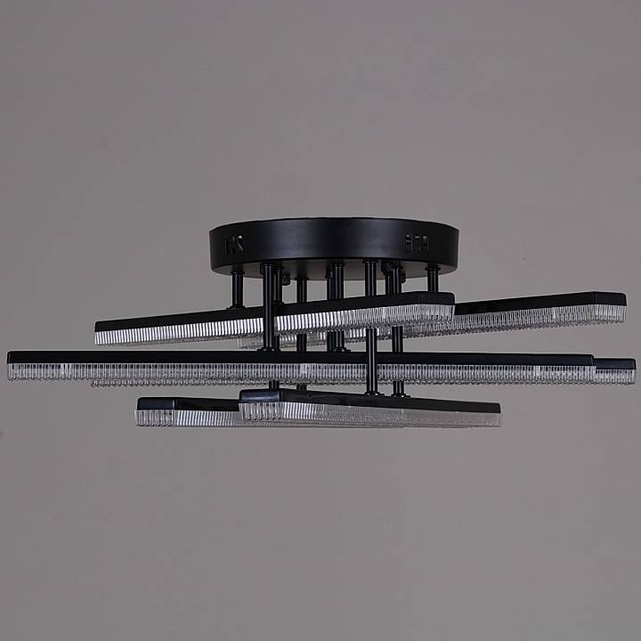 Потолочная люстра Reluce 03749 6 ламп черная 03749-3.3-06C BK