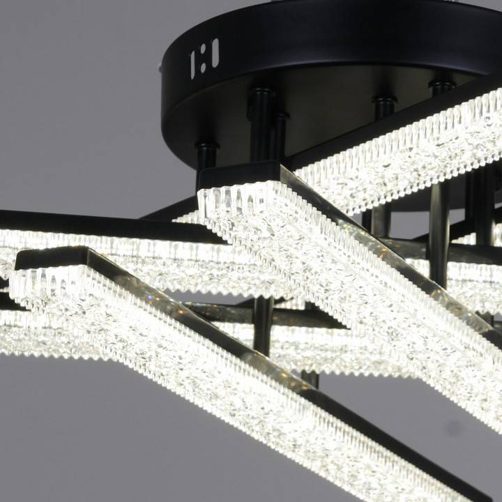 Потолочная люстра Reluce 03749 6 ламп черная 03749-3.3-06C BK