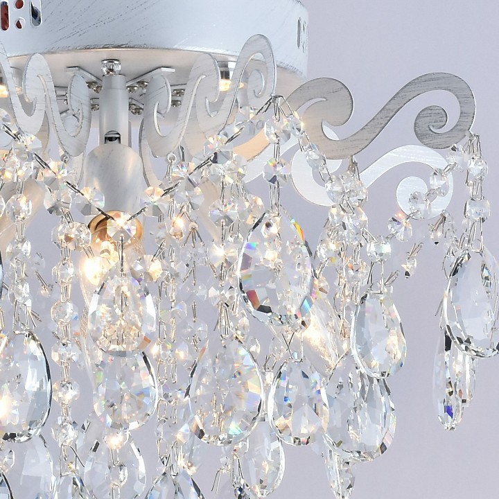 Люстра потолочная De City 04033-0.3-04 WH+SILVER PN