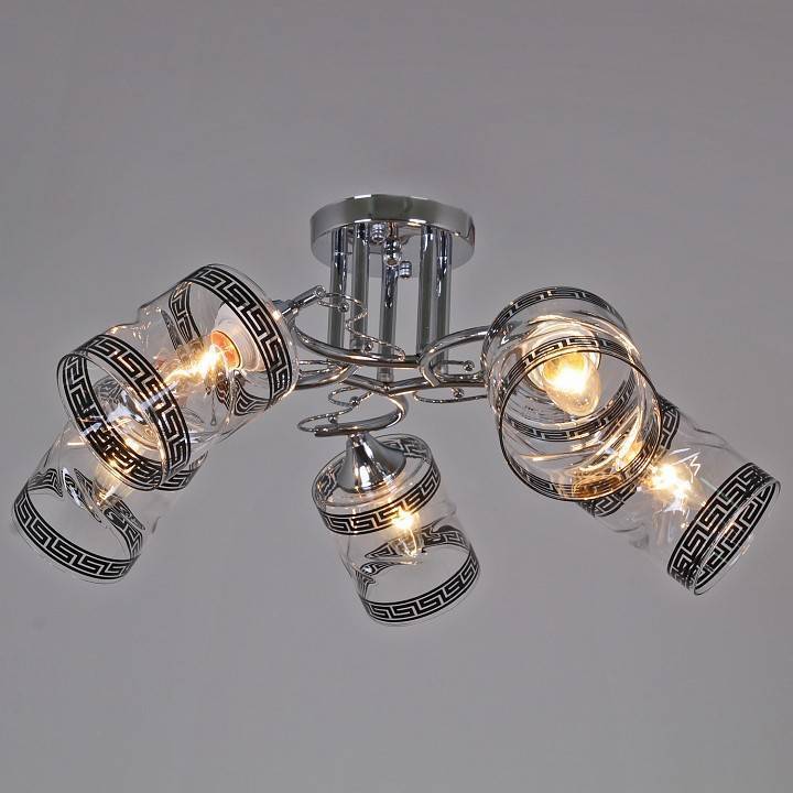 Люстра на штанге Reluce 04078 5 ламп хром 04078-0.3-05 CH