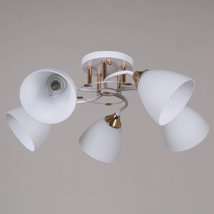 Люстра на штанге Reluce 06104 5 ламп 06104-0.3-05 WH+FG