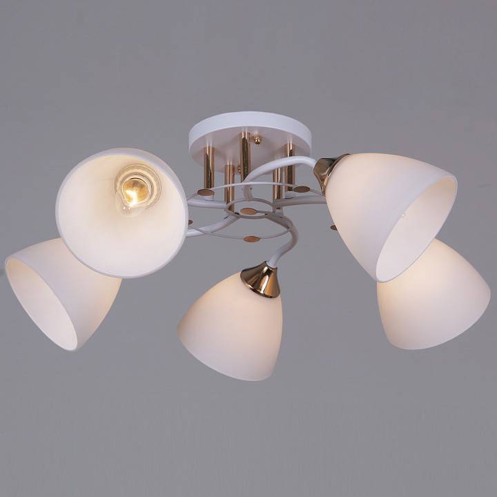 Люстра на штанге Reluce 06104 5 ламп 06104-0.3-05 WH+FG