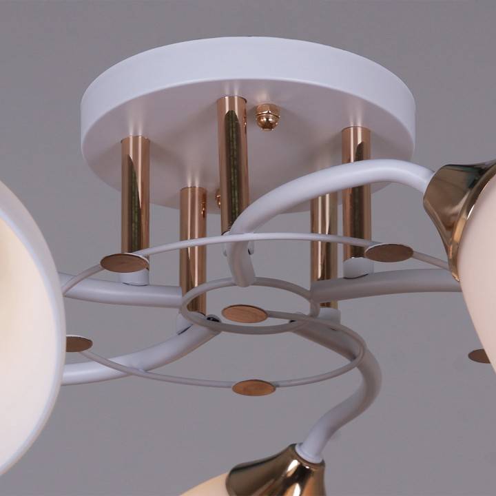 Люстра на штанге Reluce 06104 5 ламп 06104-0.3-05 WH+FG