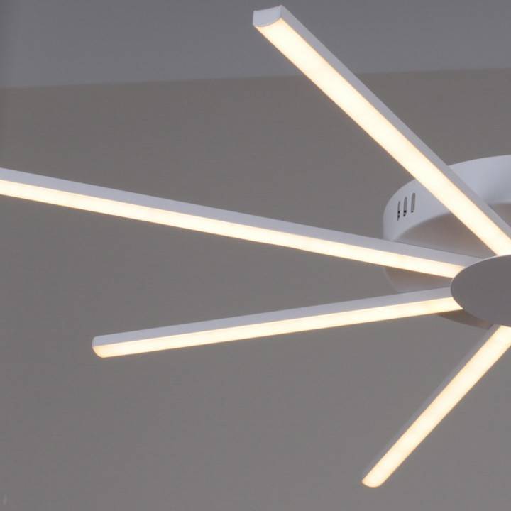 Потолочная люстра De Markt 06543-0.3-4+4 WH белый 06543-0.3-4+4 WH