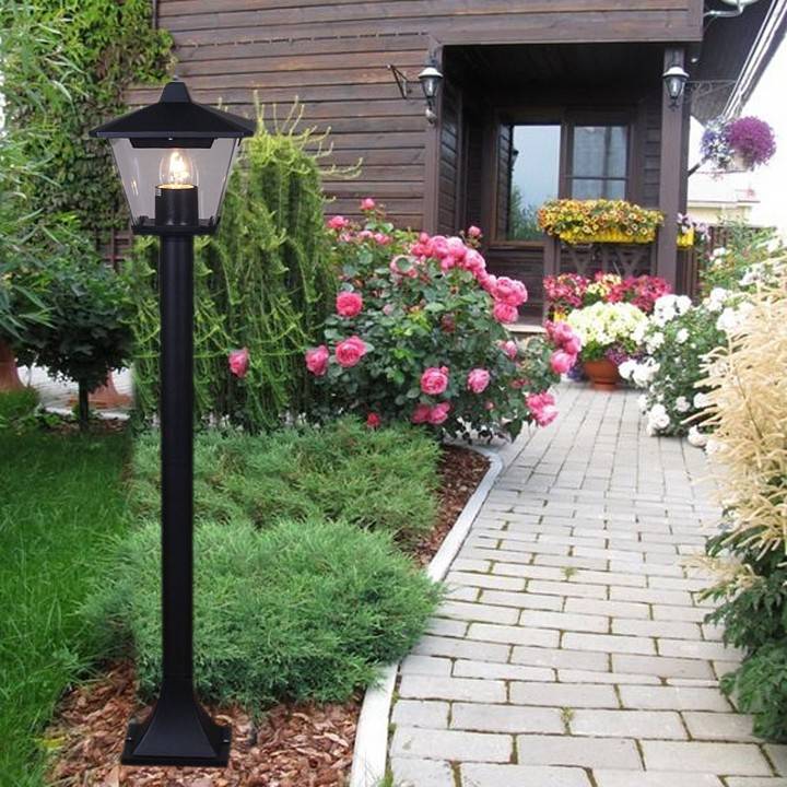 Наземный низкий светильник 08296-0.7-001SJ 0,8m BK