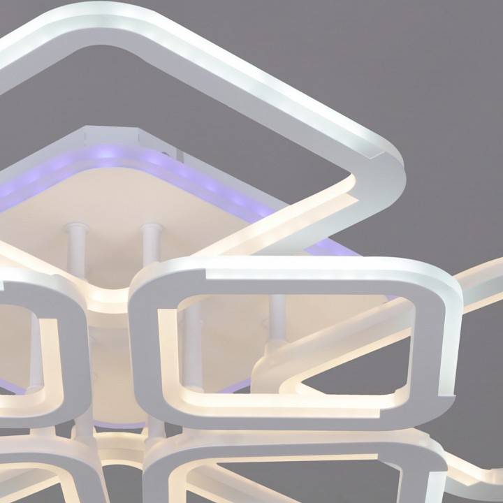 Люстра потолочная De Markt 09821-3.3-4+4 WH (RGB)