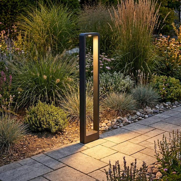 Наземный высокий светильник  09962-0.7-001JH 1,0M LED10W BK RLOS