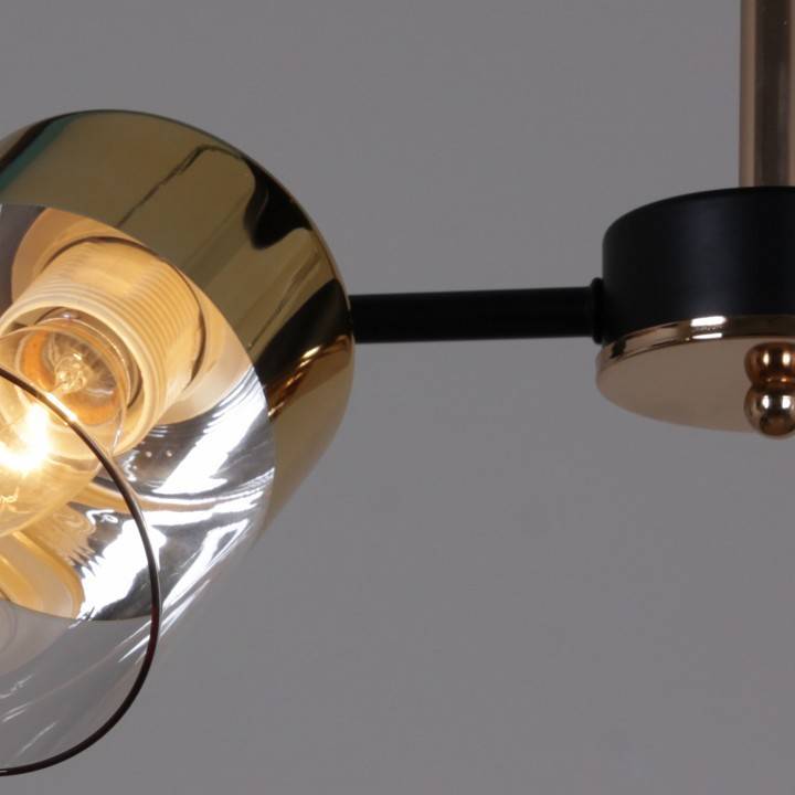 Люстра на штанге Reluce 11555 4хE27 BK+FGD 11555-0.3-04 BK+FGD