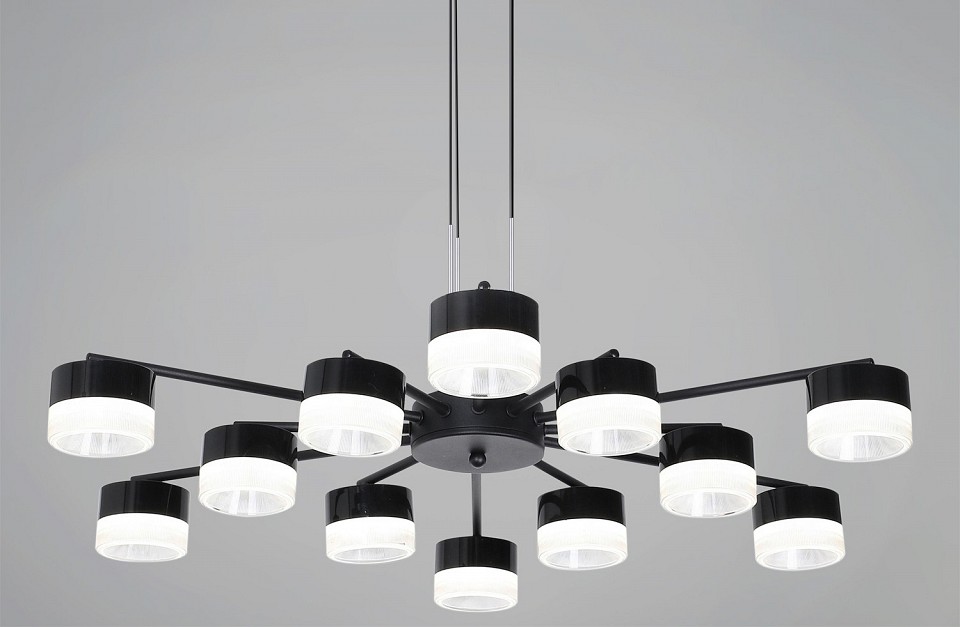 Подвесная люстра  19490-0.4-6+6 Black