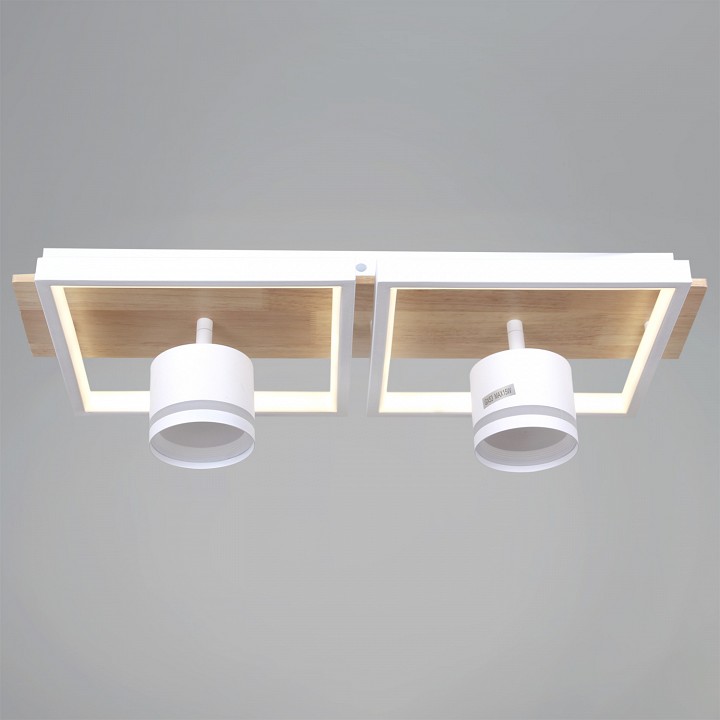 Накладной светильник De Markt Ракурс WH+WOOD 19560-0.3-2+2 WH+WOOD