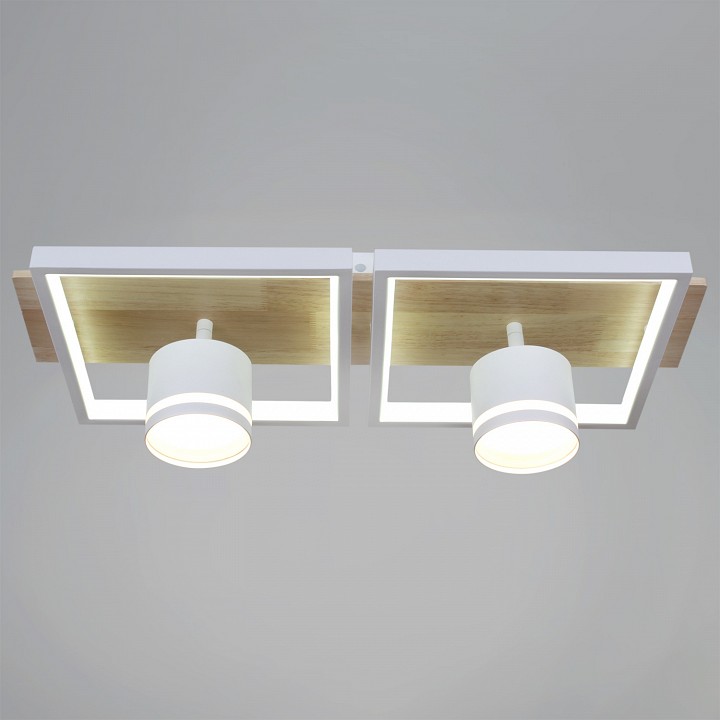 Накладной светильник De Markt Ракурс WH+WOOD 19560-0.3-2+2 WH+WOOD