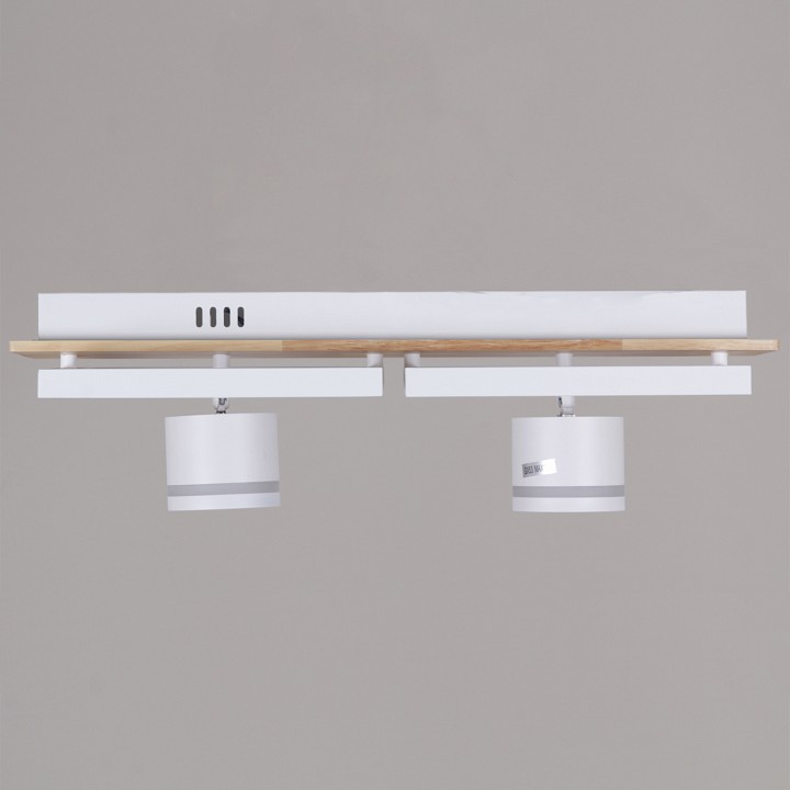 Накладной светильник De Markt Ракурс WH+WOOD 19560-0.3-2+2 WH+WOOD