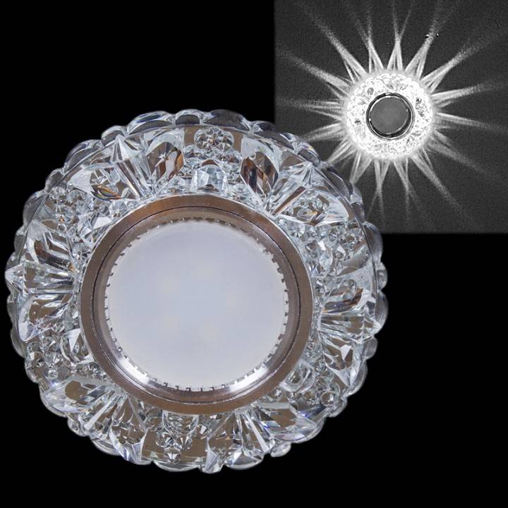 Встраиваемый светильник Reluce MR16+LED 3 Вт прозрачный 42204-9.0-001PL