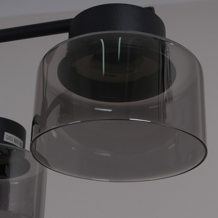 Люстра на штанге De City 47010-0.3-06 BK 6 ламп 47010-0.3-06 BK